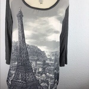 Edista gray tunic blouse
